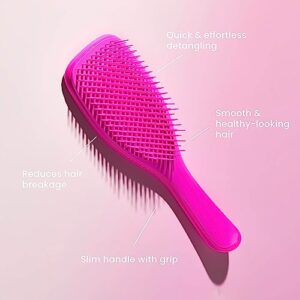 Tangle Teezer x Barbie The Ultimate Detangling Brush, Dry and Wet Hair Brush Detangler for All Hair Types, Totally Pink