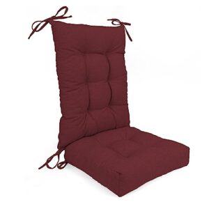 focuprodu rocking chair cushions.soft chair cushions for indoor/outdoor a variety of rocking chairs. double non-slip design chair cushions are suitable for patio, garden. (plush-burgundy)