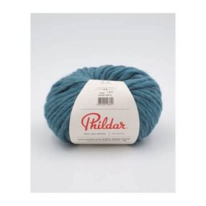 baby alpaca and wool blend single stranded super bulky weight knitting yarn phildar big wool, 3.5 oz 55 yards per ball (paon)