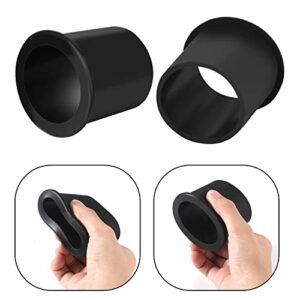 SAVITA 3pcs Umbrella Hole Ring, 3 Sizes Anti-Skidding Silicone Umbrella Hole Plug Suitable for Pool Umbrella Hole and Cap for Patio Garden Beach Table (Clear Black)