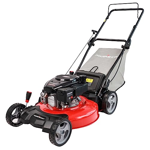 PowerSmart 21 in. 144cc 3-in-1 Gas Walk-Behind Push Lawn Mower with Bag (DB2321PR)