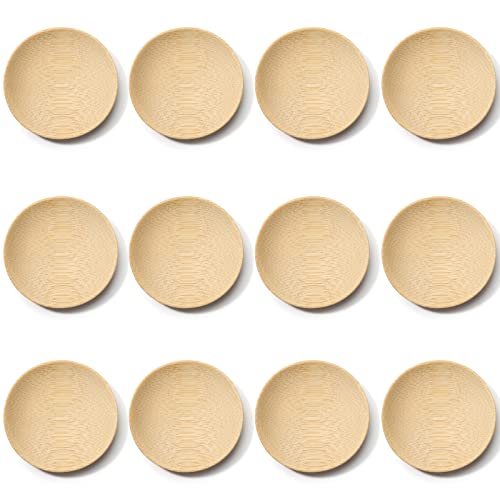 Tea Bag Coasters Bamboo Wood Tea Bag Saucer Teabag Coaster Tea Bag Storage Rack Tray Bracket Tea Bag Set of 12 (Wood)