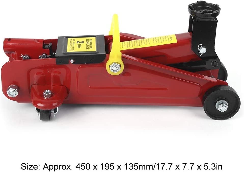 Car Jack Hydraulic, 2 Ton Floor Jacks Portable Auto Car Lifting Repair Tire Replacing Tool for Car Van Garage