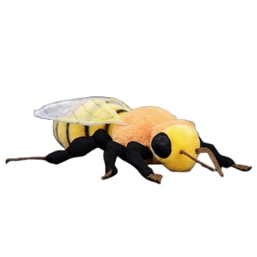 FRANKIEZHOU Realistic Bee Stuffed Animal-10.24",Honey Bee Plush Toy,Soft Bumblebee Toy for Boy,Girl Toys, for Kids,Baby Gift,Home Decor,Hugging Toy