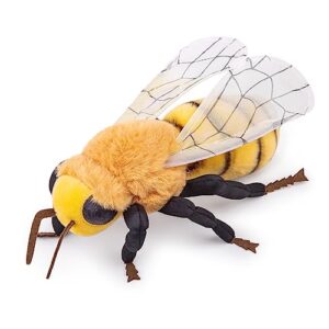 frankiezhou realistic bee stuffed animal-10.24",honey bee plush toy,soft bumblebee toy for boy,girl toys, for kids,baby gift,home decor,hugging toy