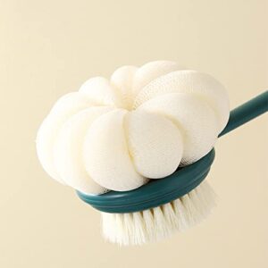 3 Pack Back Scrubber for Shower Long Handle Back Brush Dual-Sided Soft Bristles Shower Scrub Brushes for Body