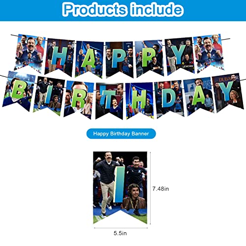 Soccer Party Decorations,Birthday Supplies For Soccer 2023 Includes Banner Cake Topper 12 Cupcake Toppers 18 Balloons