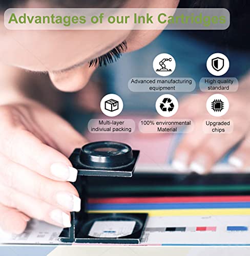 822XL Ink Cartridges Remanufactured Replacement for Epson 822 822 XL T822 Ink Cartridges for Workforce Pro WF-4833 WF-3820 WF-4820 WF-4830 WF-4834 Printer (Black Cyan Magenta Yellow)