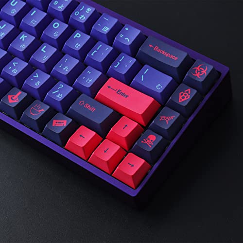 Wunzkii PBT Keycaps 158 Keys Laser Keycaps DYE-Sub Custom Keycaps Cherry Profile for Cherry Gateron MX Switches Mechanical Keyboard US and UK Layouts (6.25U 7U Spacebar)