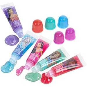Townley Girl Disney The Little Mermaid Sparkly Cosmetic Makeup Set for Girls with Lip Gloss Nail Polish Nail Stickers - 11 Pcs| Perfect for Parties Sleepovers Makeovers| Birthday Gift for Girls above 3 Yrs