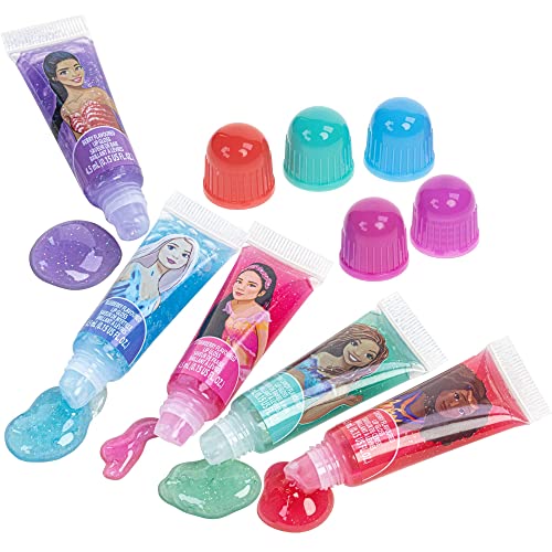 Townley Girl Disney The Little Mermaid Sparkly Cosmetic Makeup Set for Girls with Lip Gloss Nail Polish Nail Stickers - 11 Pcs| Perfect for Parties Sleepovers Makeovers| Birthday Gift for Girls above 3 Yrs