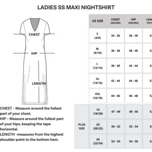 3 Pack: Womens Short Sleeve Maxi Crew V-Neck Nightgown Long Soft Nightshirt Women Night Gowns Nightdress Sleep Lounge House Dress Sleepwear Pajama Tops PJs Sexy Sleeping Ladies PJ Floor - Set 5, XXL