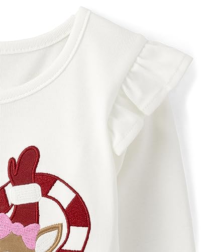 Gymboree,and Toddler Long Sleeve Christmas Knit Shirt,Santa Friends,8