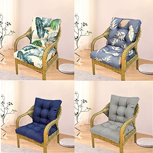 MUVLUS Indoor/Outdoor Rocking Chair Cushion,Waterproof Seat/Back Chair Cushion Set,Four Seasons Universal Soft Patio Chaise Lounger Cushion Overstuffed Chair Cushion (Flower)