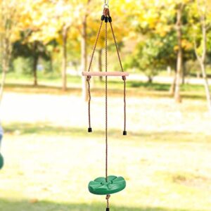 Disc Swing for Kids, Monkey Bar Disc Swing, Disk Swing Seat with Adjustable Rope, Carabiner and Strap, Replacement Swing for Swing Set for Backyard, Tree, Zipline Yuab