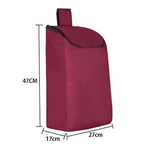 Shopping Cart Replacement Bag Portable Waterproof Oxford Cloth Shopping Cart Trolley Bags, Bags for Shopping cart, Trolly Bag Shopping red