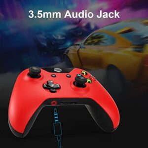 Xbox Controller Wireless, Xbox One Controller, Compatible with Xbox One, Xbox Series X/S, Xbox One X/S and PC, Red+Black