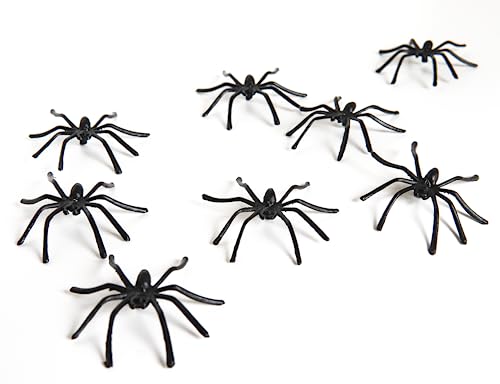 Happy Hippo Halloween Spider Web Decoration, 200 Sqare Feet & Plastic Spiders, Halloween Party Supplies, Spider Webs (Small, 200 Sq Feet)