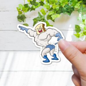 3" Ren and Stimpy Powdered toast man Laminated Sticker 90s 80s Eediot Funny Comedy Retro Classic Quality tumbler kindle tablet pc laptop computer tumbler yeti Decal