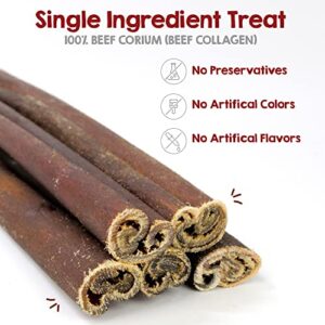 Riley's 6 Inch Beef Collagen Sticks for Dogs - Collagen Chews for Dogs - Bully Stick & Rawhide Alternative Dog Chews Long Lasting - No Raw Hide Dog Chews - Single Ingredient Dog Treat - 5 ct