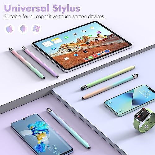 Stylus Pens for Touch Screens - StylusHome 5 Pack Stylus Pens, 2-in-1 High Sensitivity Capacitive Stylus with 10 Extra Tips for iPad iPhone Tablets Samsung Galaxy All Universal Touchscreen Devices