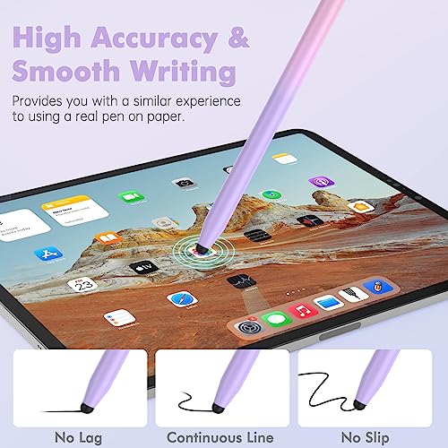 Stylus Pens for Touch Screens - StylusHome 5 Pack Stylus Pens, 2-in-1 High Sensitivity Capacitive Stylus with 10 Extra Tips for iPad iPhone Tablets Samsung Galaxy All Universal Touchscreen Devices