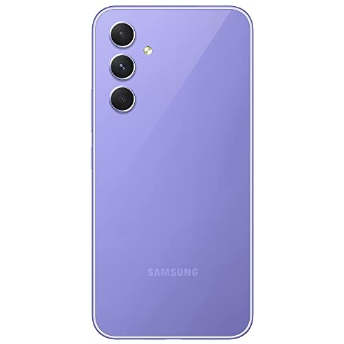 SAMSUNG Galaxy A54 5G + 4G LTE Latin American Version (256GB + 8GB) Unlocked Worldwide (T-Mobile/Mint/Metro USA Market) NOT for Verizon, Sprint, Boost 6.4" 120Hz 50MP Triple Cam - (Violet)