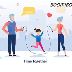 BOOMIBOO Jump Rope, Adjustable Jump Ropes,Skipping Rope Tangle-Free Rapid Speed with Ball Bearings for Women Men Kids,Exercise & Slim Body Jumprope at Home School Gym
