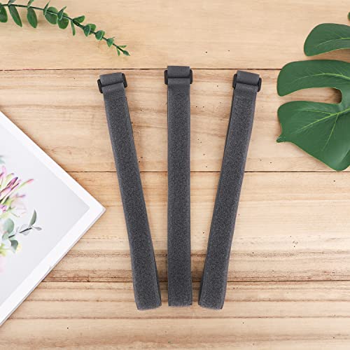 LUTER Patio Umbrella Strap, 6pcs Adjustable Parasol Straps Nylon Patio Umbrella Tie Strap for Wind Patio Umbrella Secure Strap Hook and Loop Straps Patio Umbrella Accessories (Grey)