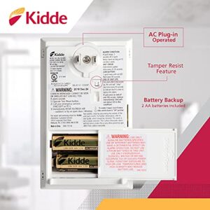 X-Sense Smoke Alarm, 10-Year Battery Fire Alarm Smoke Detector, SD2J0AX & Kidde Carbon Monoxide Detector, AC Plug-in with Battery Backup, CO Alarm with Replacement Alert