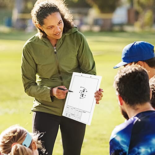 HIGHRAZON Dry Erase Football Coaches Clipboard, Football Lineup Board, Double-Sided White Board with Marker