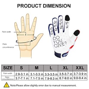 OUNIXUE Touchscreen Motorcycle Gloves for Men and Women,Full Finger Mountain Dirt Biker Gloves,Non-Slip MTB ATV BMX Road Racing,Biking,Riding Cycling Gloves,Motocross Bicycle Sports Gloves