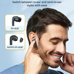 Gsoemon Active Noise Cancelling Wireless Earbuds, Bluetooth 5.3 Earbuds, 3 EQ Stereo Bass Boost Headphones, Bluetooth Earbuds 35 dB Noise Cancelling, 24H Playtime, IPX5, Pass-Through Mode, 4 Mic ENC