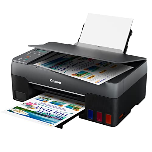 Canon PIXMA G2260 MegaTank All-in-One Wired Color Inkjet Printer, Black - Print Copy Scan - 10.8 ppm, 4800 x 1200 dpi, 2-line LCD, High-Volume Supertank, Hi-Speed USB, BROAG Printer_Cable