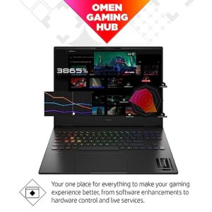 HP OMEN Transcend 16 inch Laptop, WQXGA 240Hz Display, 7ms Response Time, 13th Generation Intel i7-13700HX, 16 GB RAM, 512 GB SSD, NVIDIA GeForce RTX 4070 GPU (8 GB), 16-u0020nr (2023), Shadow Black