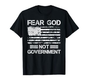 fear god not government american flag t-shirt