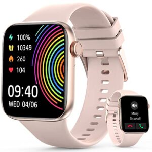 taisounds 2023 upgrade smart watch (answer/make call),1.95'' display smartwatch,fitness tracker with multi sport modes,ip68 ,step calorie counter,sleep/heart rate monitoring watches,rose gold