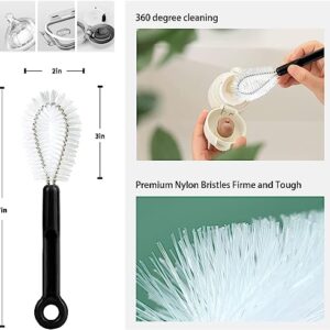 EAKAOAO Bottle Brush and Straw Cleaner Brush Set,7 Pcs Extra Long Water Bottle Cleaning Brush for Cleaning Baby Bottles,Straws, Narrow Neck Bottles, Wine Decanter,Pipes and Cup Cover