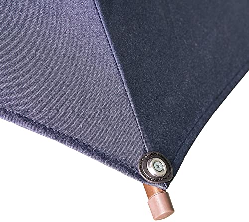 NOWENSOL Patio Umbrella Rectangular Outdoor Table Umbrella with Crank & Push Button Tilt for Terrace, Backyard, Garden, Courtyard, Swimming Pool, Lawn, 6.5x10ft (Navy Blue)