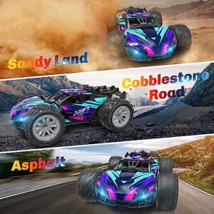 Remote Control Car for Boys 4-7, Rc Cars Monster Trucks for Boys, 2.4GHz Spray Hobby Rc Racing Car, 1/20 High Speed Off Road Rc Truck with Rechargeable Batteries,Boys Toys for 3 4 5 6 7 8 Year Old