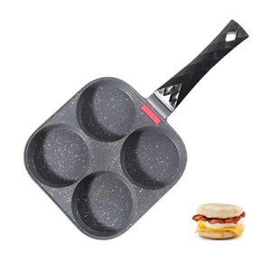 vankutl 4-cup nonstick egg frying pan, egg pan for breakfast, egg burgers, vegetable patties, pancakes, nonstick cookware suitable for gas stoves, induction cookers.…