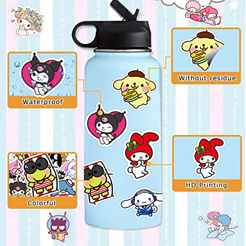 200Pcs Kawaii Stickers for Kids Teens Adults,Cartoon Cute Stickers for Girls,Vinyl Water Bottle stickers Waterproof,Laptop,Luggage,Phone,Scrapbook Stickers Pack for Classroom Reward Birthday Gifts Aesthetic Party Favor