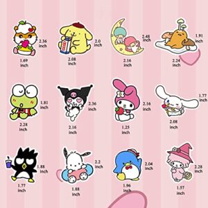 200Pcs Kawaii Stickers for Kids Teens Adults,Cartoon Cute Stickers for Girls,Vinyl Water Bottle stickers Waterproof,Laptop,Luggage,Phone,Scrapbook Stickers Pack for Classroom Reward Birthday Gifts Aesthetic Party Favor