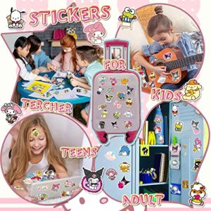 200Pcs Kawaii Stickers for Kids Teens Adults,Cartoon Cute Stickers for Girls,Vinyl Water Bottle stickers Waterproof,Laptop,Luggage,Phone,Scrapbook Stickers Pack for Classroom Reward Birthday Gifts Aesthetic Party Favor