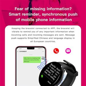 Smart Watch for Enhanced Fitness, Blood Pressure, Blood Oxygen Tracking & Sleep Monitoring - 1.44 Inch Upgraded Screen & Waterproof Design for Men Women - Compatible with Android iOS (Black)