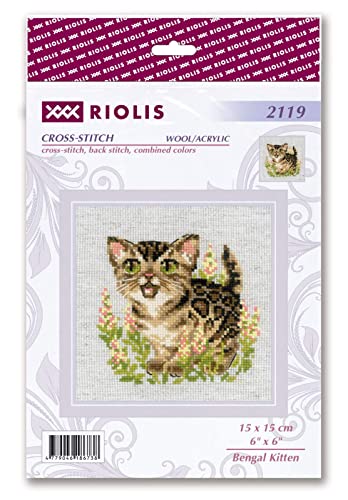 RIOLIS Counted Cross Stitch kit 2119 Bengal Kitten