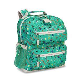bentgo® kids backpack - lightweight 14” backpack in unique prints for school, travel, & daycare - roomy interior, durable & water-resistant fabric, & loop for lunch bag (bug buddies)