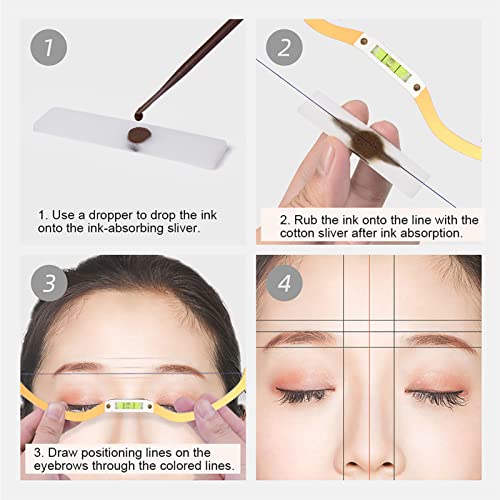 Eyebrow Mapping String Eyebrow Mapper with Strings Eyebrow Design Ruler Microblading Eyebrow Line Marker Ruler With Strings