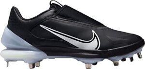 nike force zoom trout 8 pro cz5915-010 black-white men's metal baseball cleats 7 us