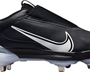 Nike Force Zoom Trout 8 Pro CZ5915-010 Black-White Men's Metal Baseball Cleats 7 US